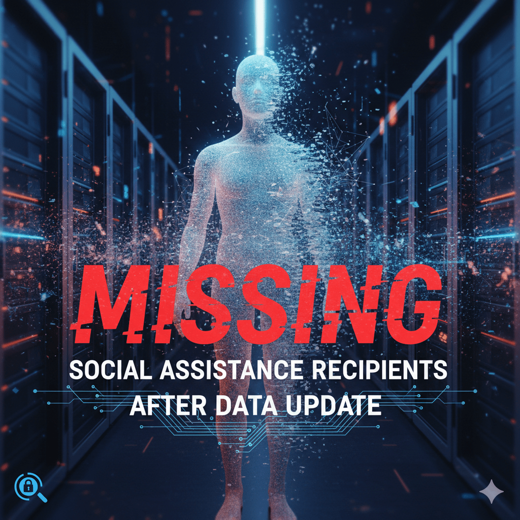 Missing from Social Assistance Recipients After Data Update