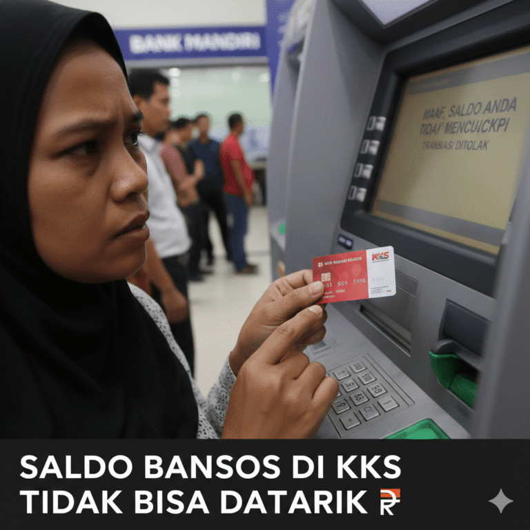 Saldo Bansos di KKS Tidak Bisa Ditarik